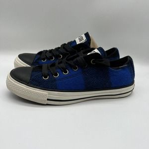 Converse all Star Women Size 8 Blue BlackLow Top Fabric 111184 Sneakers